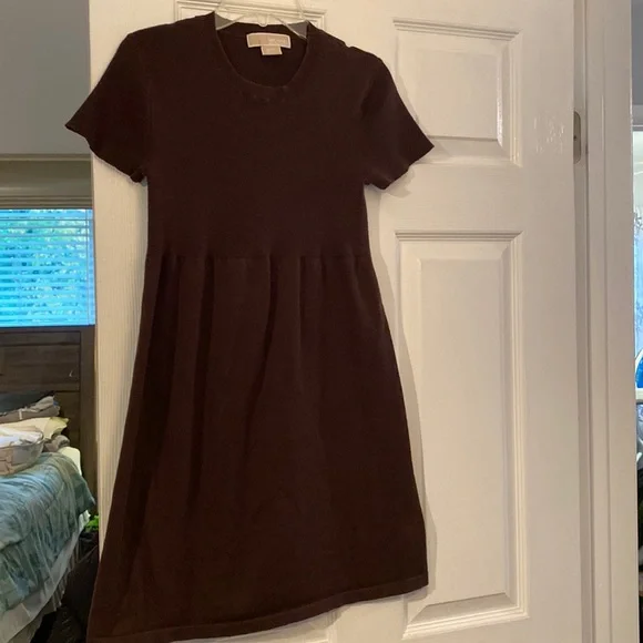 Michael Kors | Dresses | Michael Kors Brown Cotton Dress | Poshmark